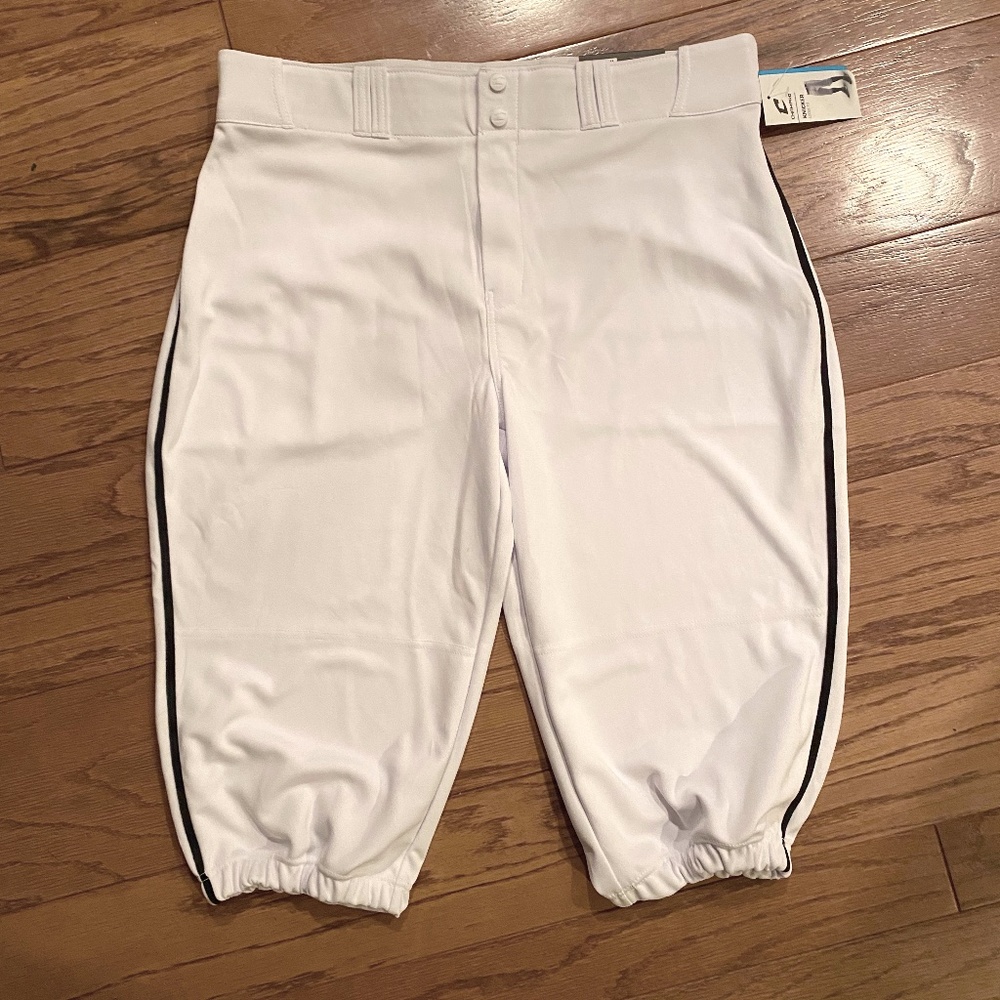Men's Baseball Pants XL. White with black Pinstripe